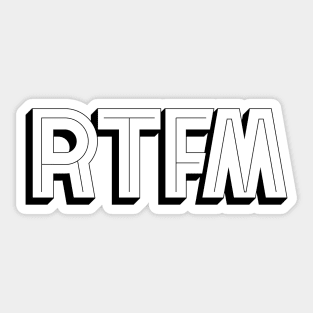 RTFM Sticker